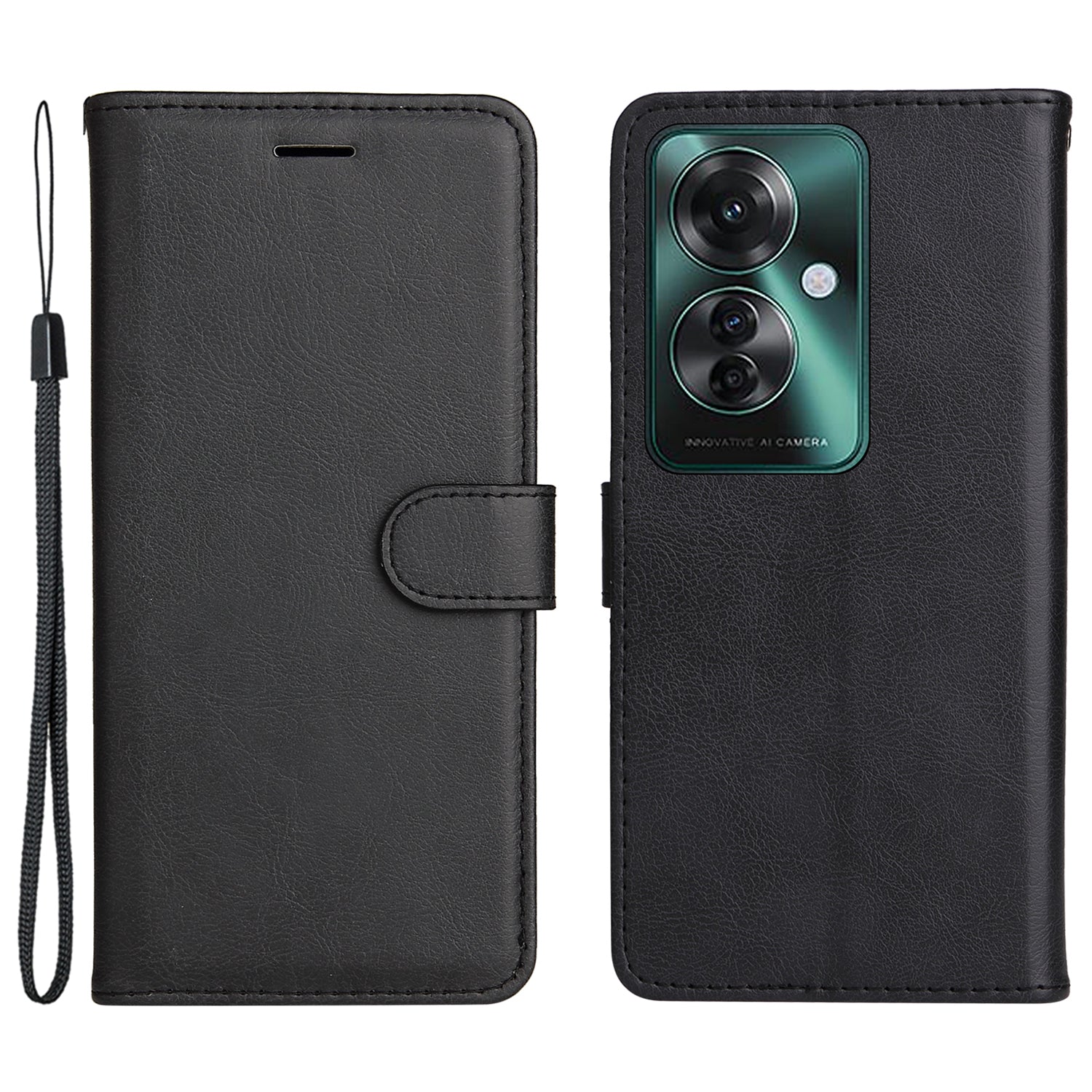 KT Leather Series-2 for Oppo Reno11 F 5G Case Solid Color Leather Wallet Flip Protective Phone Cover KT Leather Series-2 for Oppo Reno11 F 5G Case Solid Color Leather Wallet Flip Protective Phone Cover